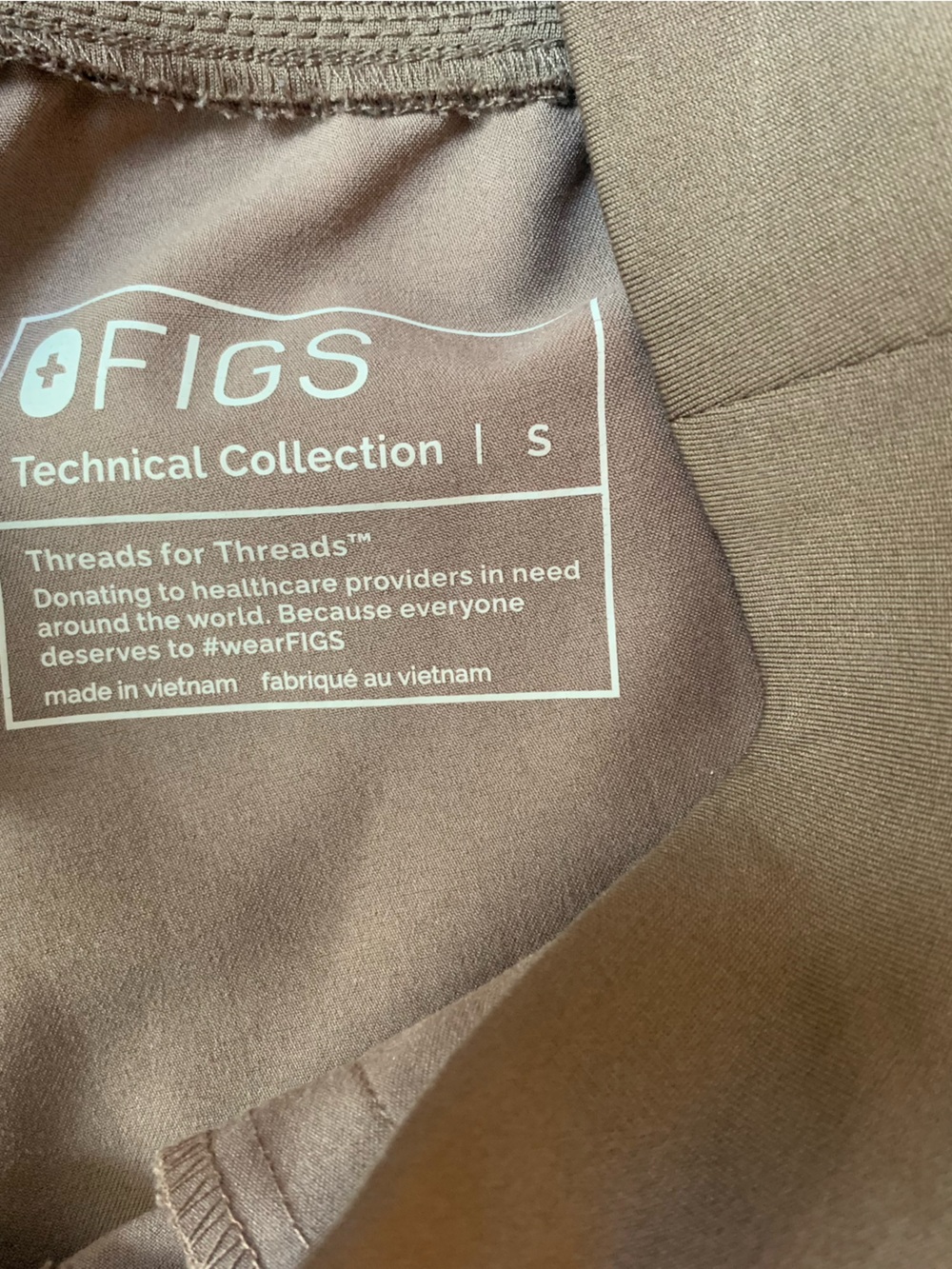 Figs smokey taupe straight leg yola pant - Picture 6 of 8